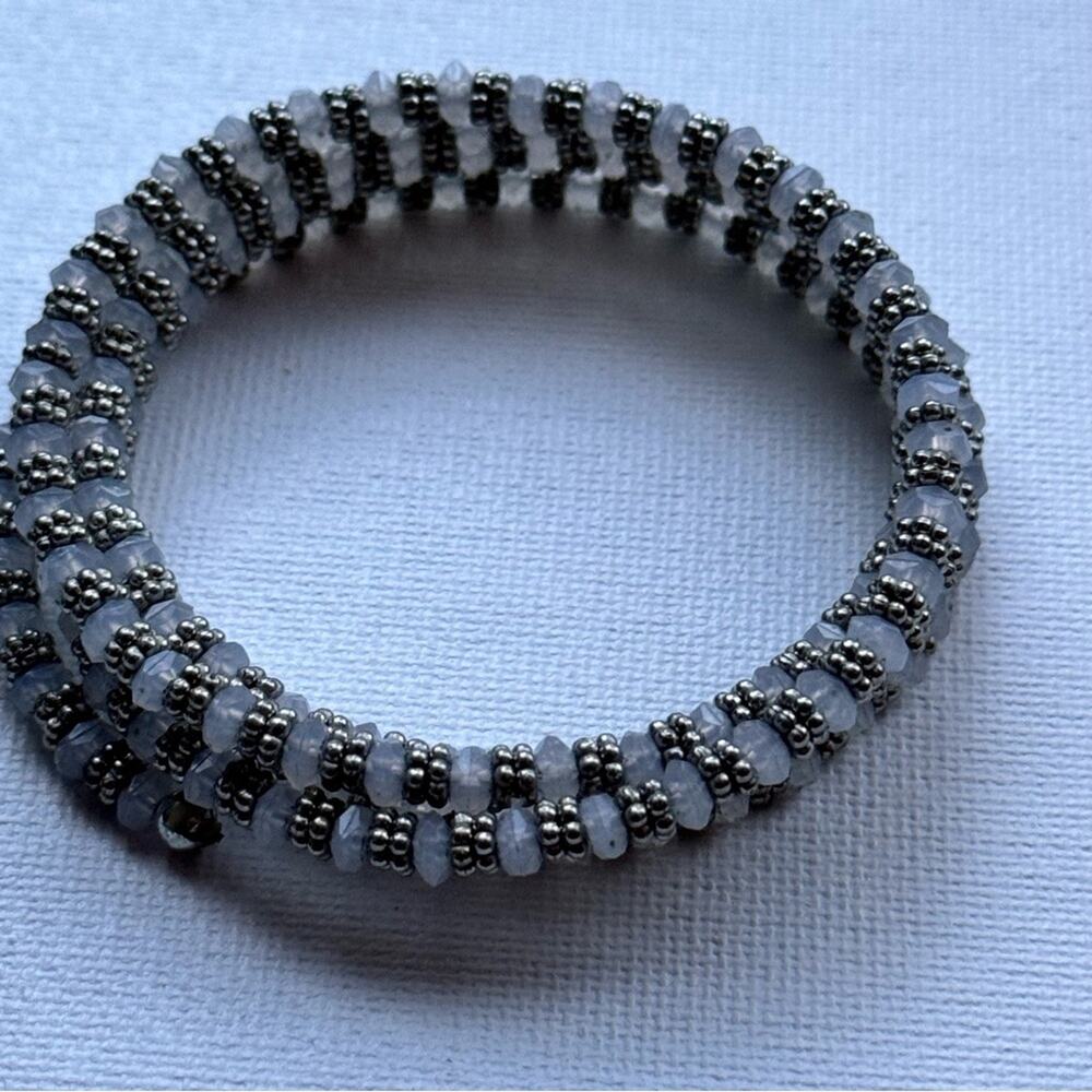 New York & Company Wrap Wrist Beaded  Bracelet
